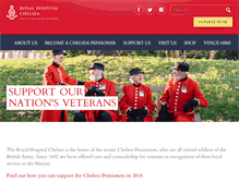 Tablet Screenshot of chelsea-pensioners.co.uk